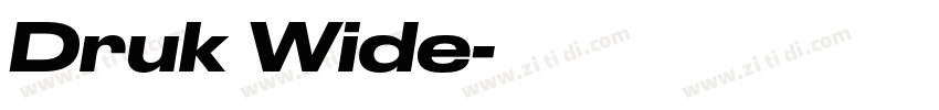 Druk Wide字体转换